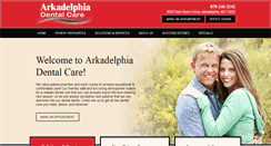 Desktop Screenshot of dentistarkadelphia.com